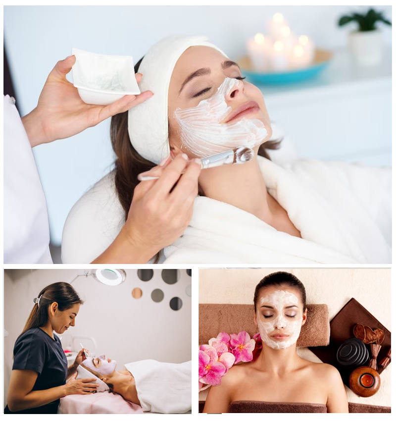 relaxing facial massage
